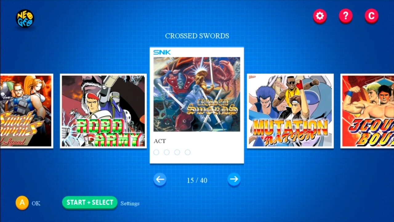 Neo Geo Mini International — Screenshot 1