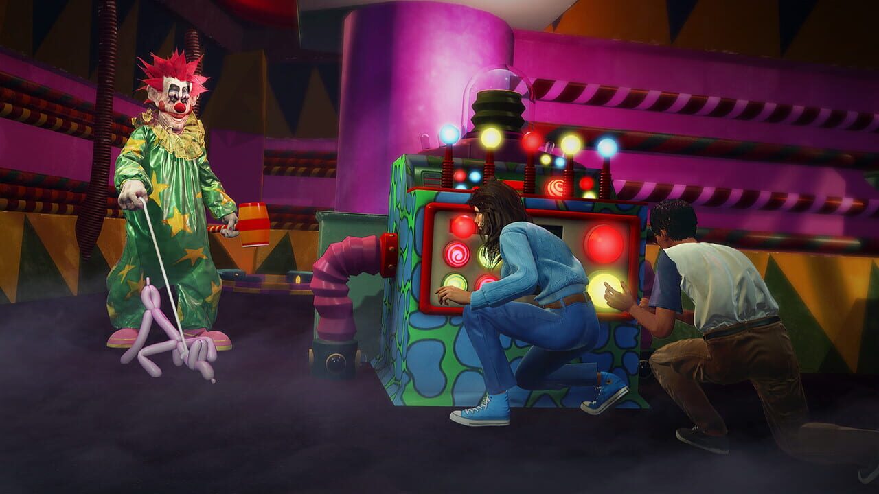 Killer Klowns From Outer Space: The Game Cheats gameplay screenshot 2 — ESP, aimbot, and hacks preview Killer Klowns From Outer Space: The Game Cheats gameplay screenshot 2 — ESP, aimbot, and hacks preview