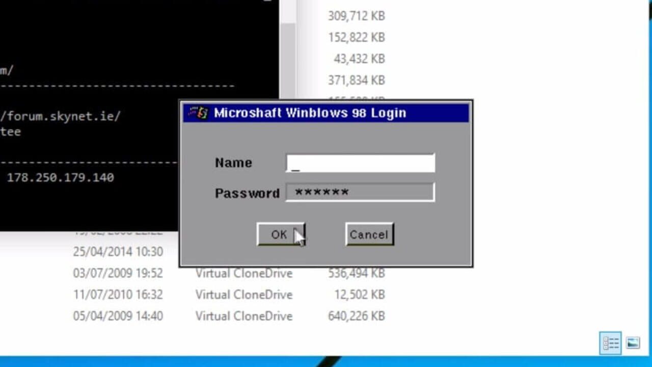 Microshaft Winblows 98 Image