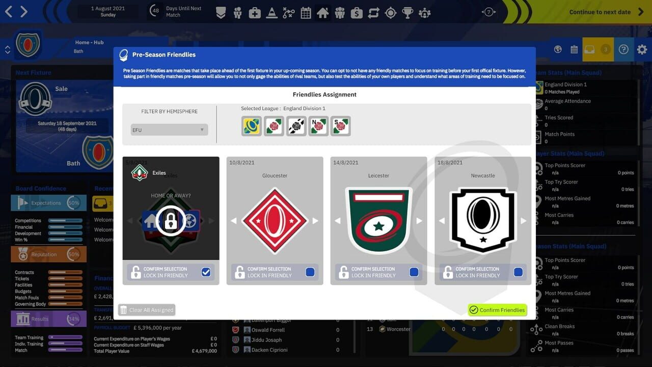 Rugby Union Team Manager 4 Image