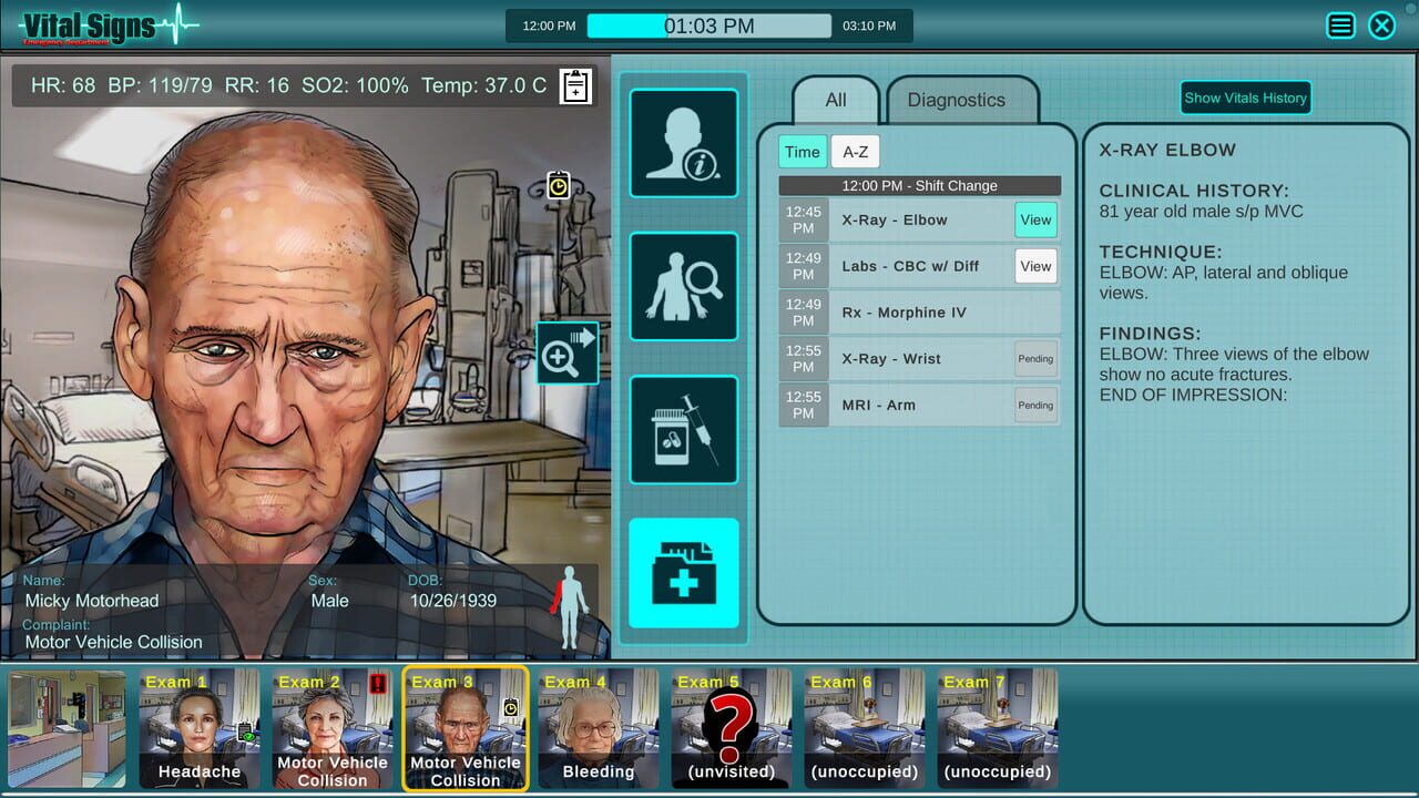 Vital Signs: Emergency Department - Older Adult Cases Package — Screenshot 4