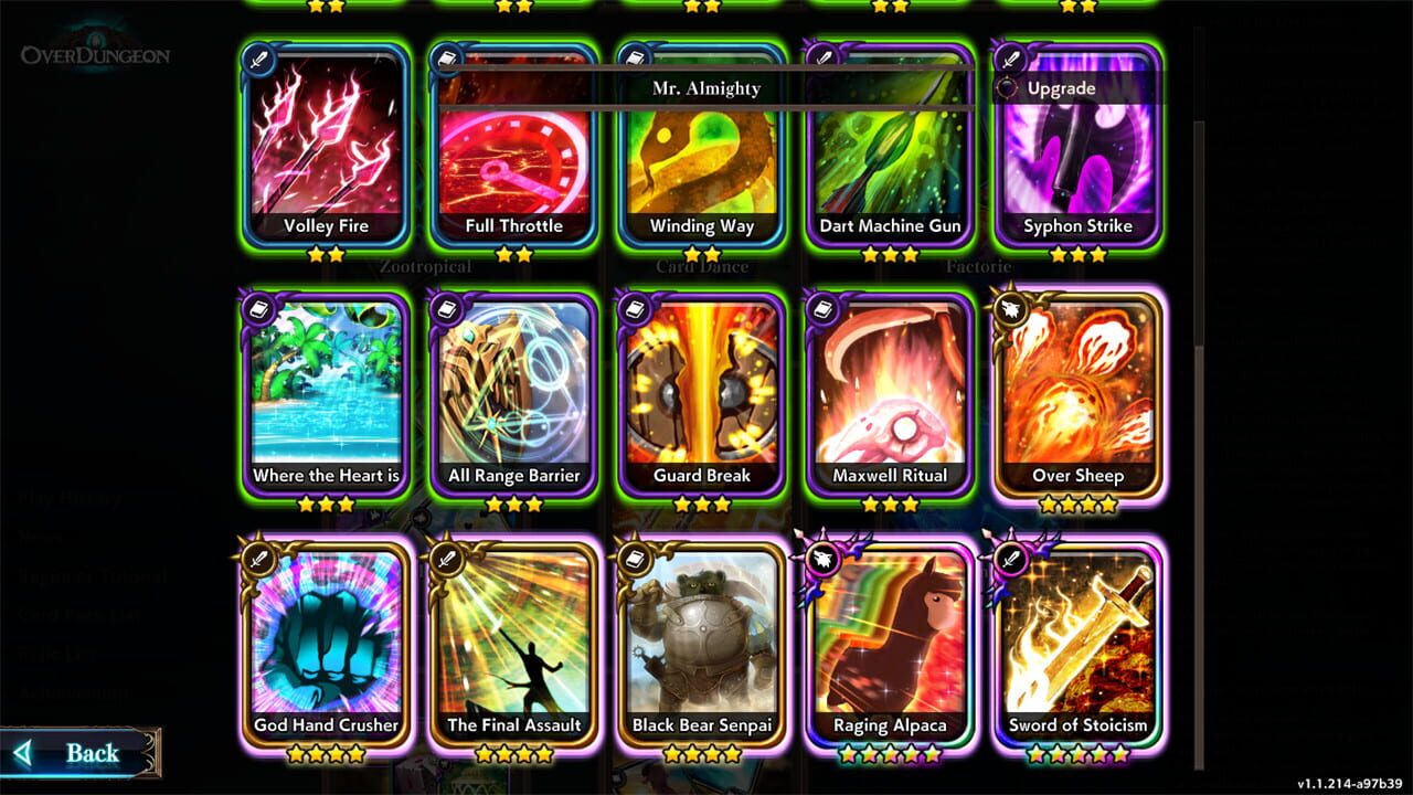 Overdungeon - Mr.Almighty (Card Pack)