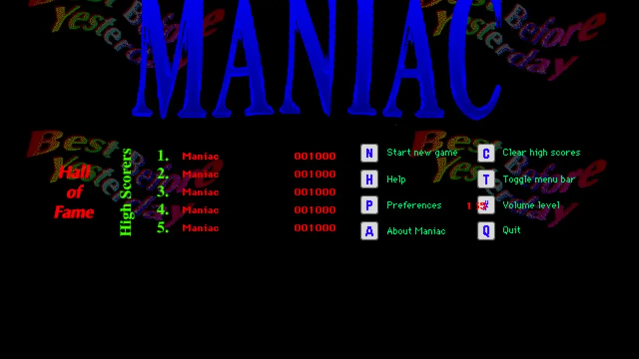 Maniac screenshot 1