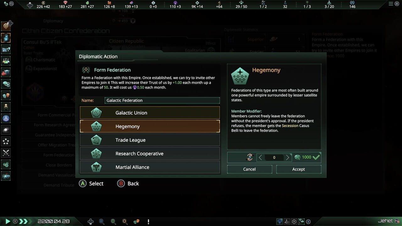 Stellaris: Console Edition - Federations Image