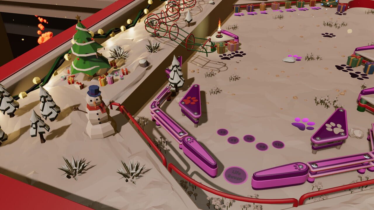 Roxy Raccoon's Pinball Panic: Christmas Carnage Image