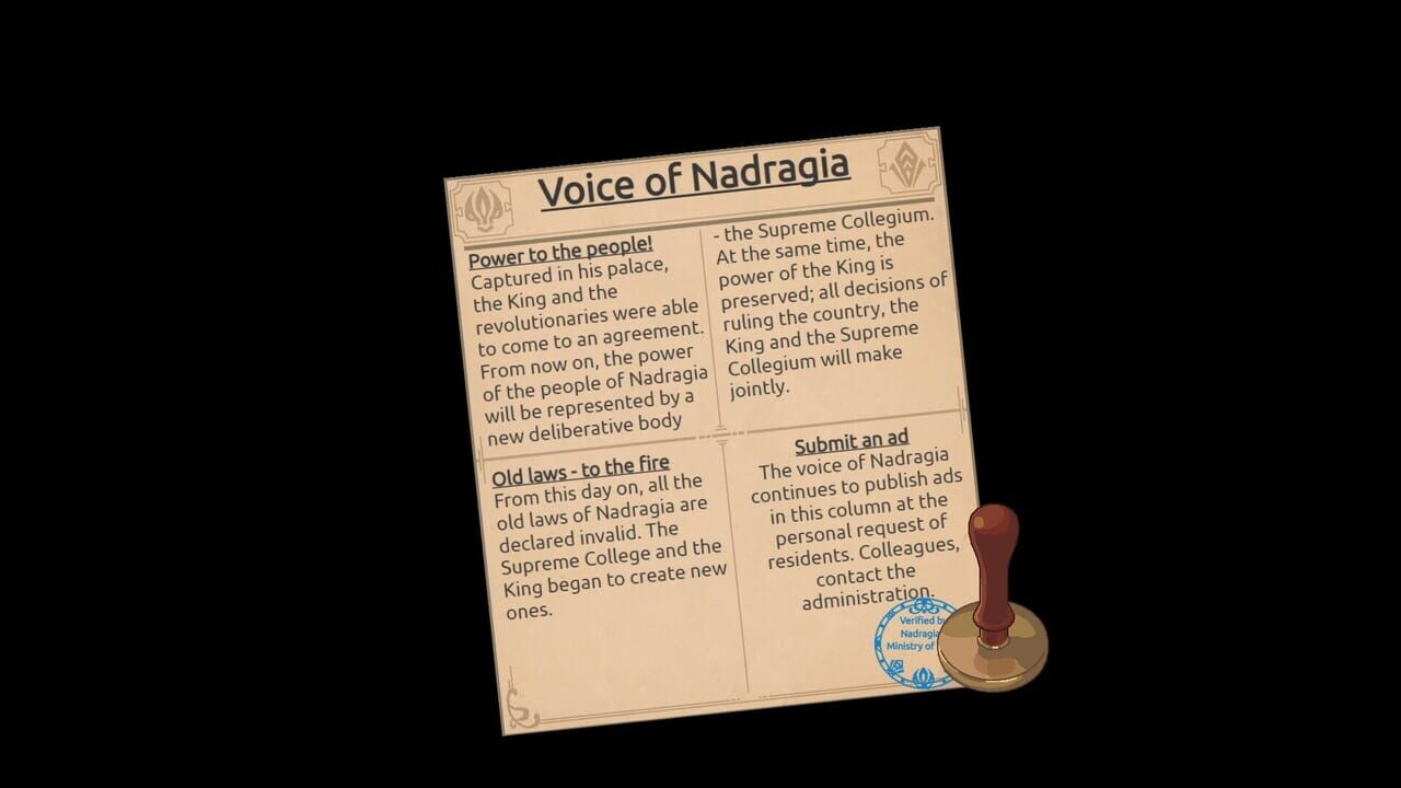 Screenshot de Laws of Nadragia