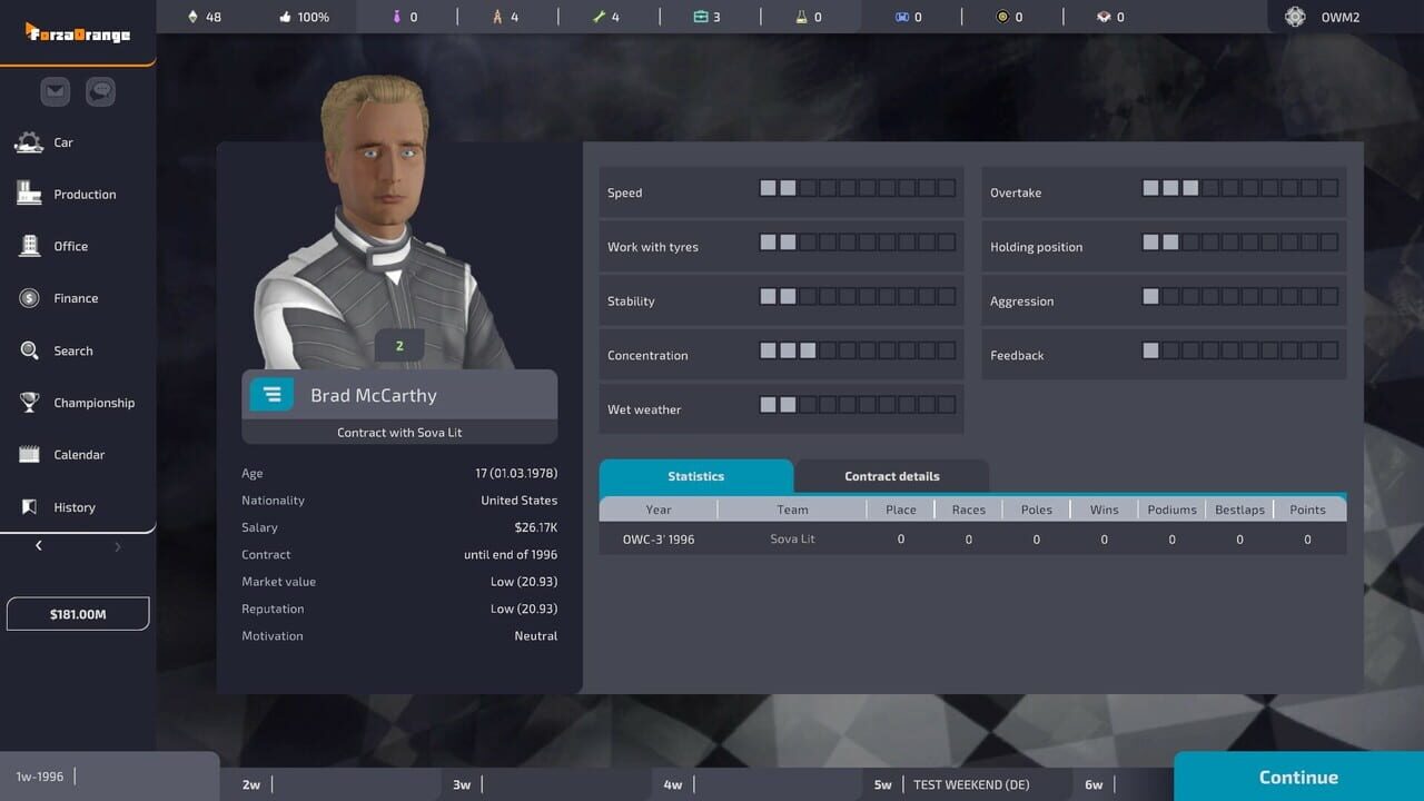 Open Wheel Manager 2 — Screenshot 3