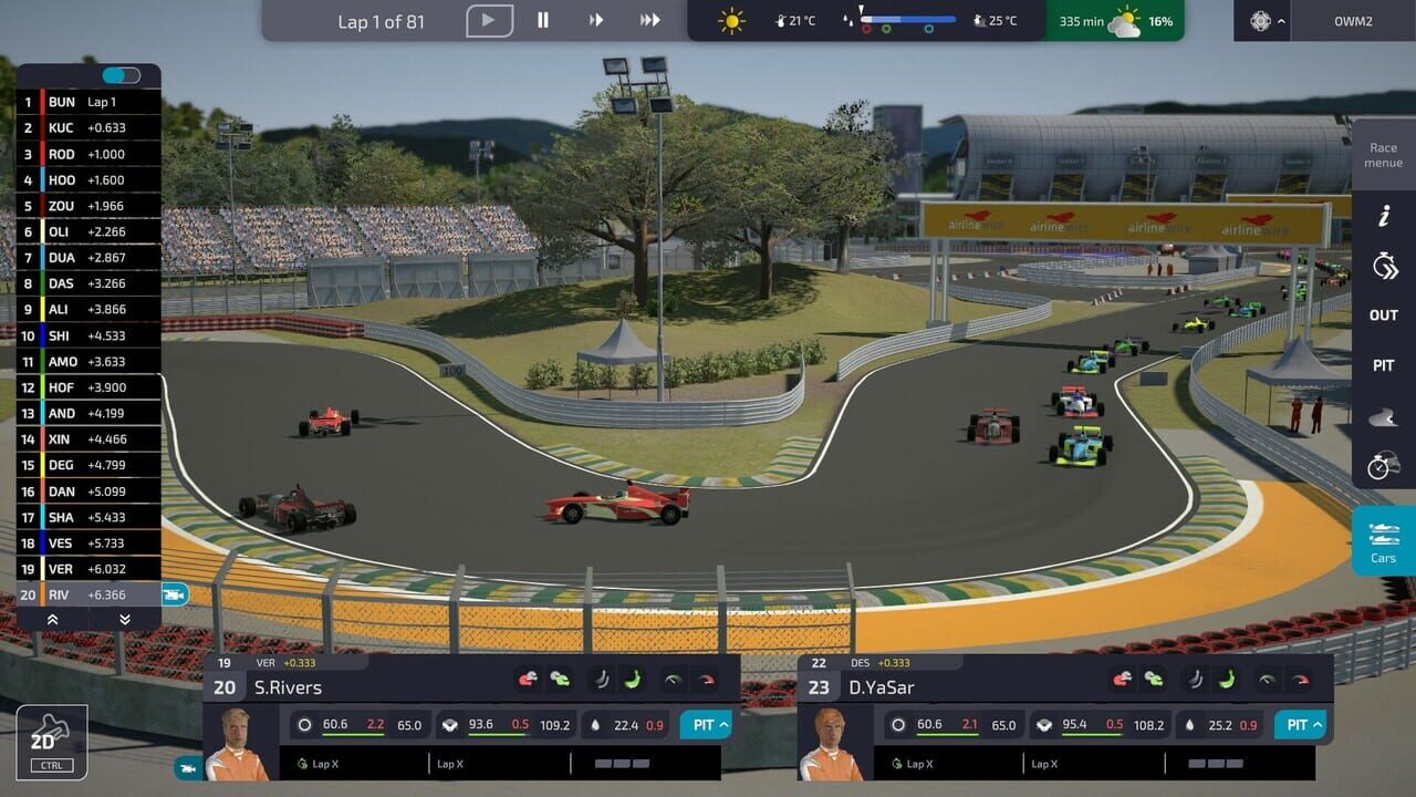 Open Wheel Manager 2 — Screenshot 1