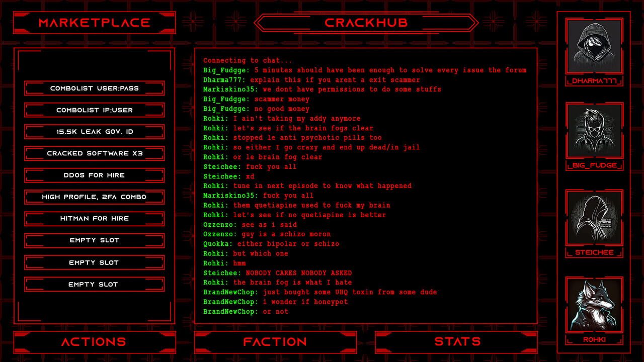 Screenshot de Threat Actor