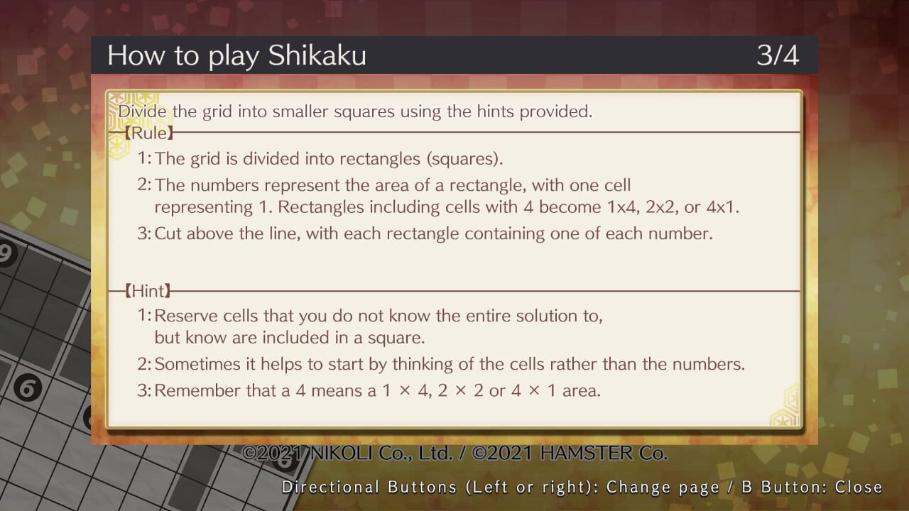 Puzzle by Nikoli S: Shikaku Image