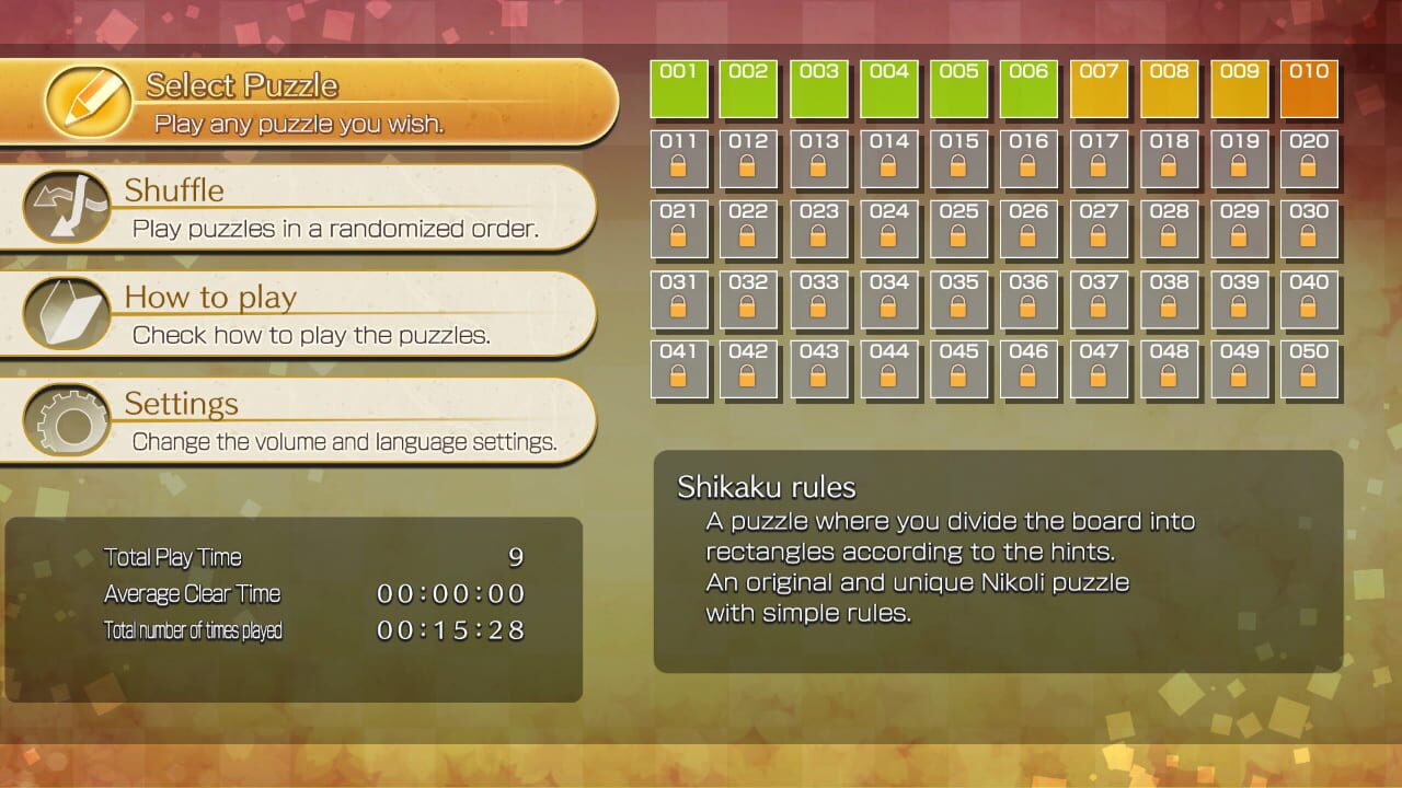 Puzzle by Nikoli S: Shikaku Image