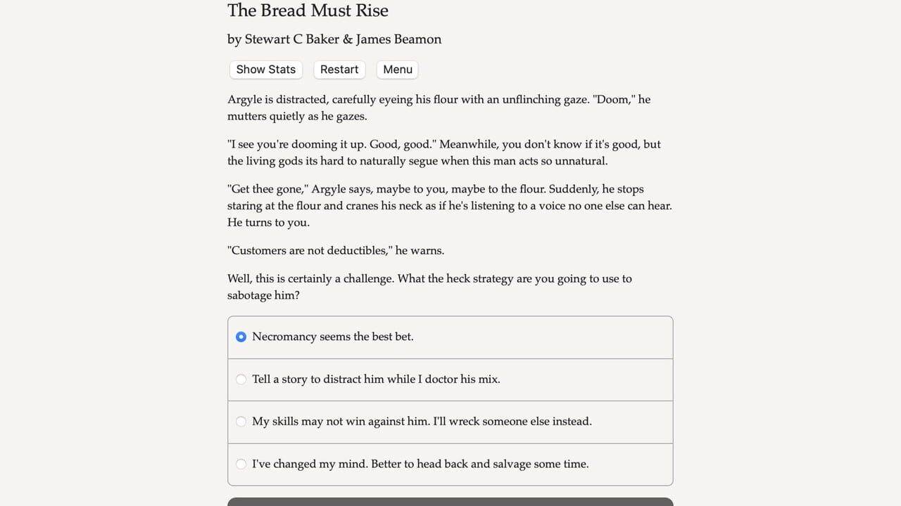 The Bread Must Rise — Screenshot 2