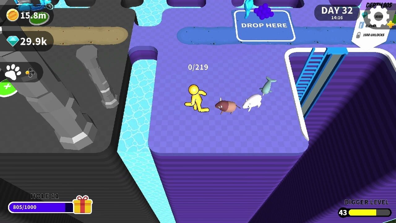 Dig Deep: Chunky Pets — Screenshot 3