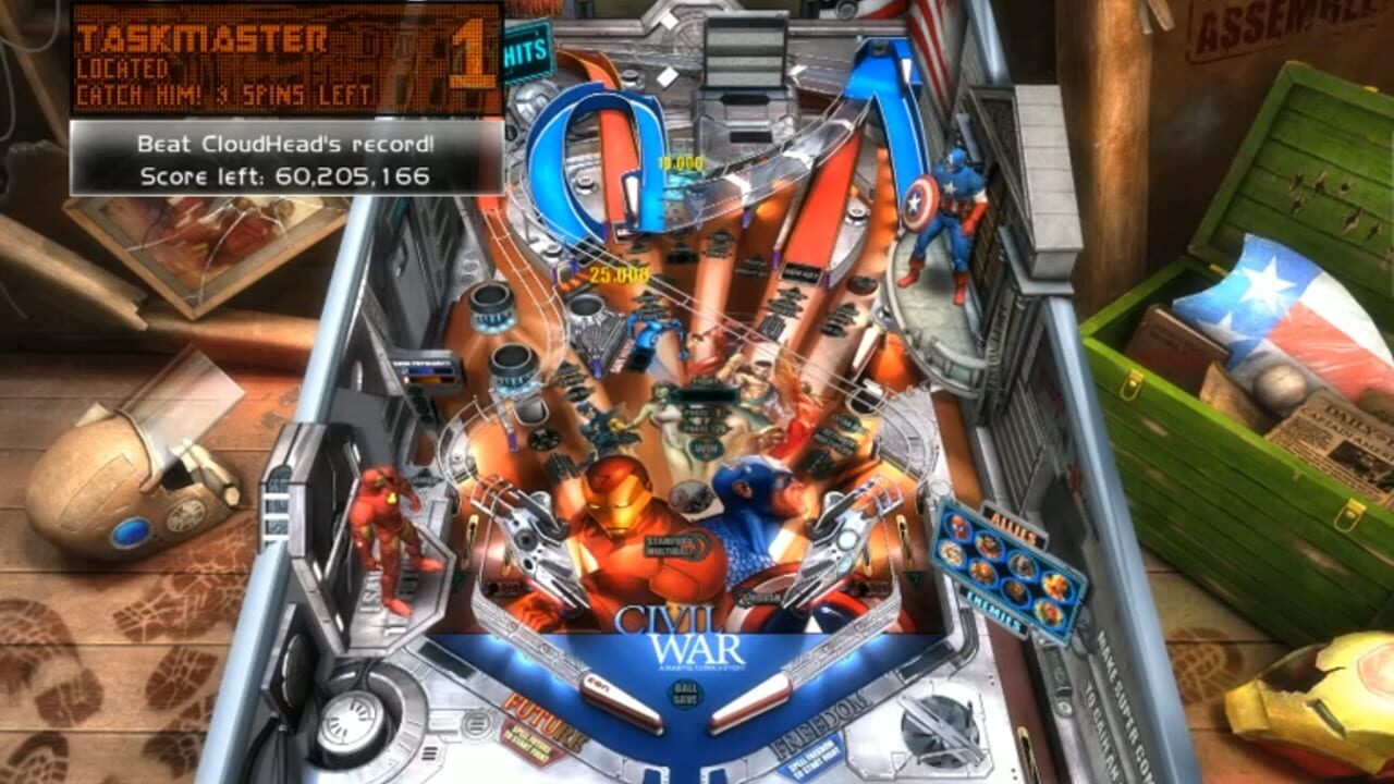 Pinball FX2: Marvel Civil War — Screenshot 2