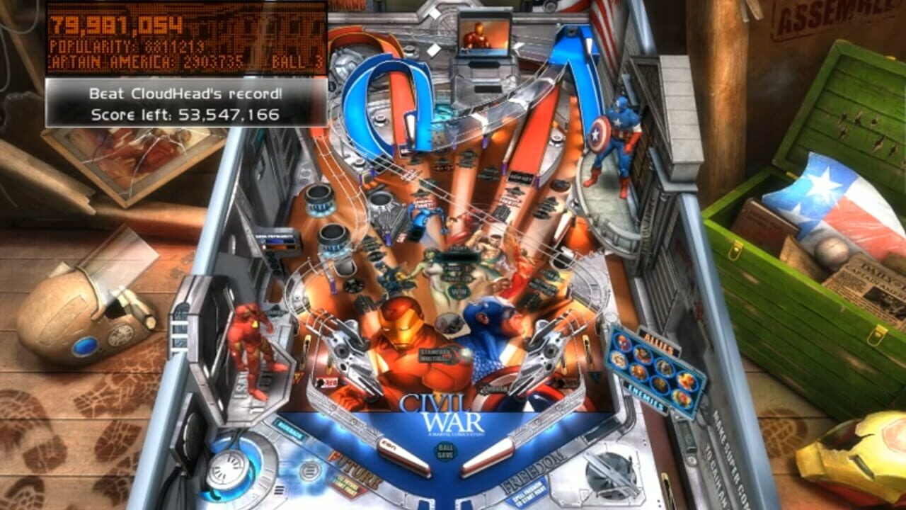 Pinball FX2: Marvel Civil War — Screenshot 3