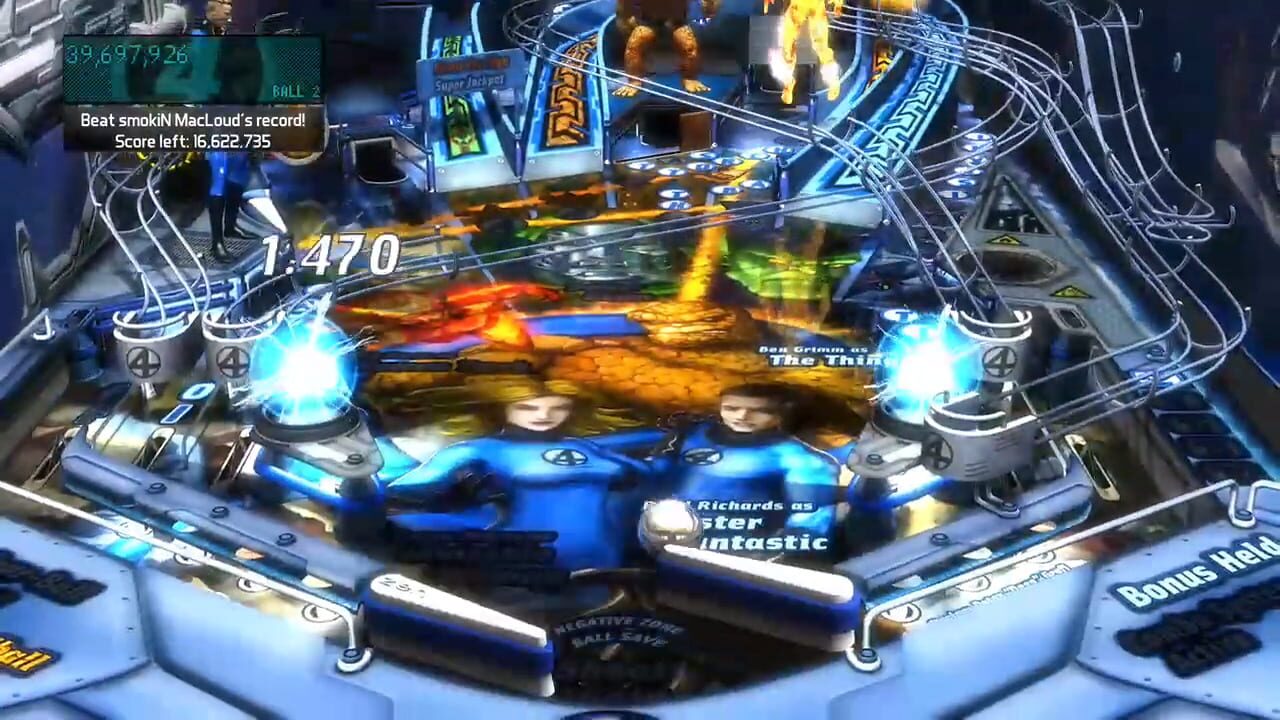 Pinball FX2: Fantastic Four Table Image