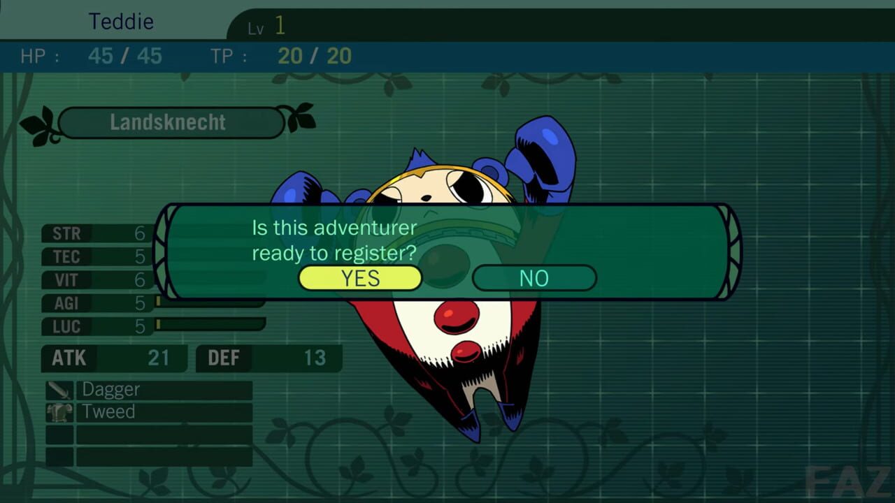 Etrian Odyssey II HD: Character Set DLC