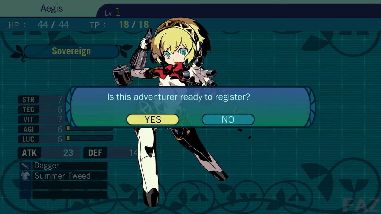 Etrian Odyssey III HD Character Set DLC
