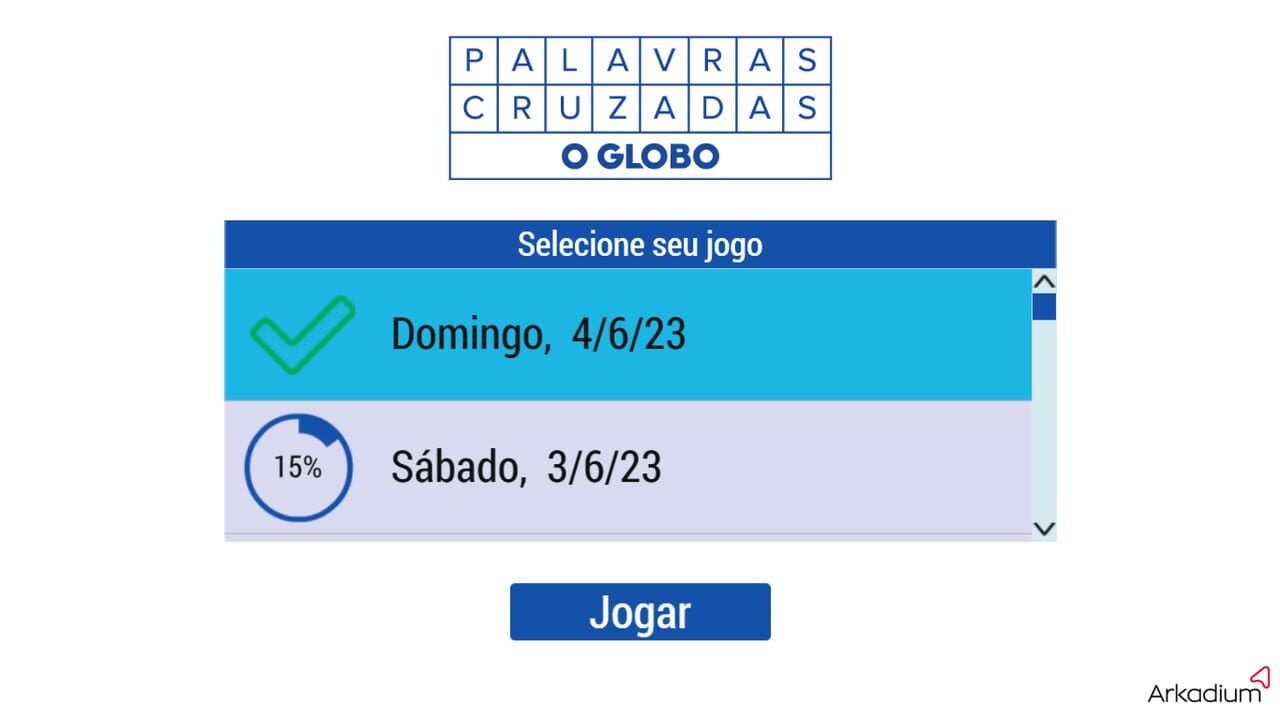 Palavras Cruzadas: O Globo Image