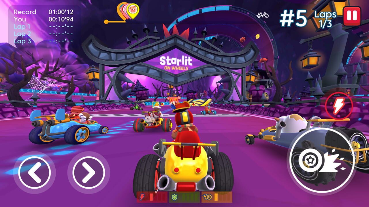 Starlit On Wheels: Super Kart Image