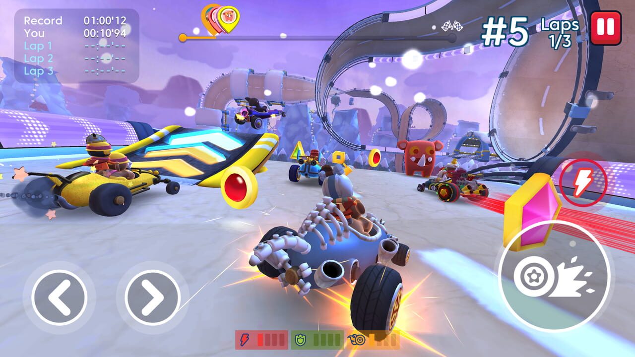 Starlit On Wheels: Super Kart Image