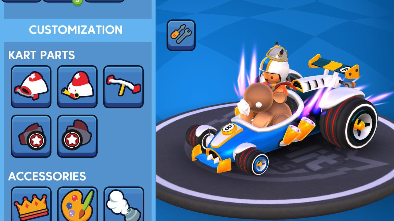 Starlit On Wheels: Super Kart Image