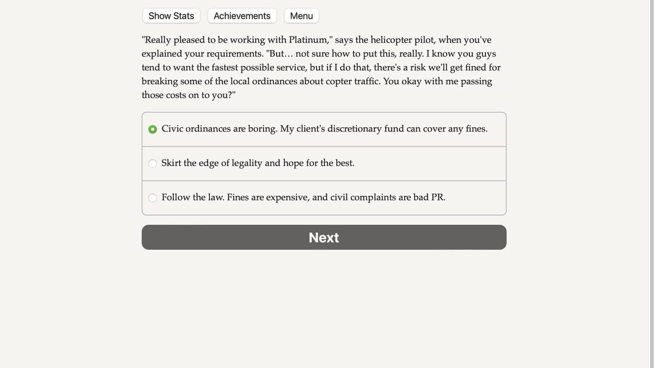 Elite Status: Platinum Concierge — Screenshot 1