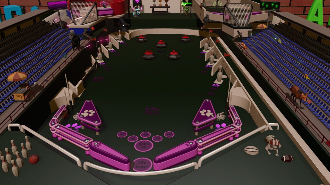 Roxy Raccoon's Pinball Panic: Sports Spectacle Image