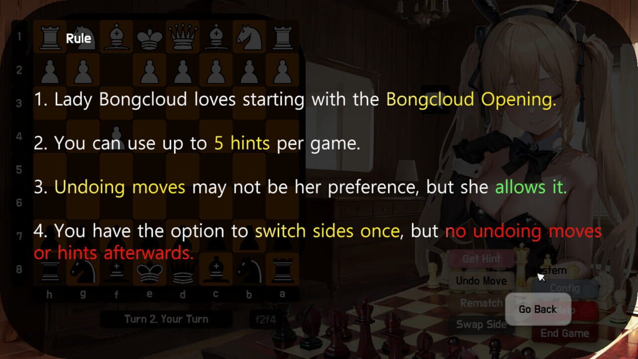Play Chess with Lady Bongcloud — Screenshot 1
