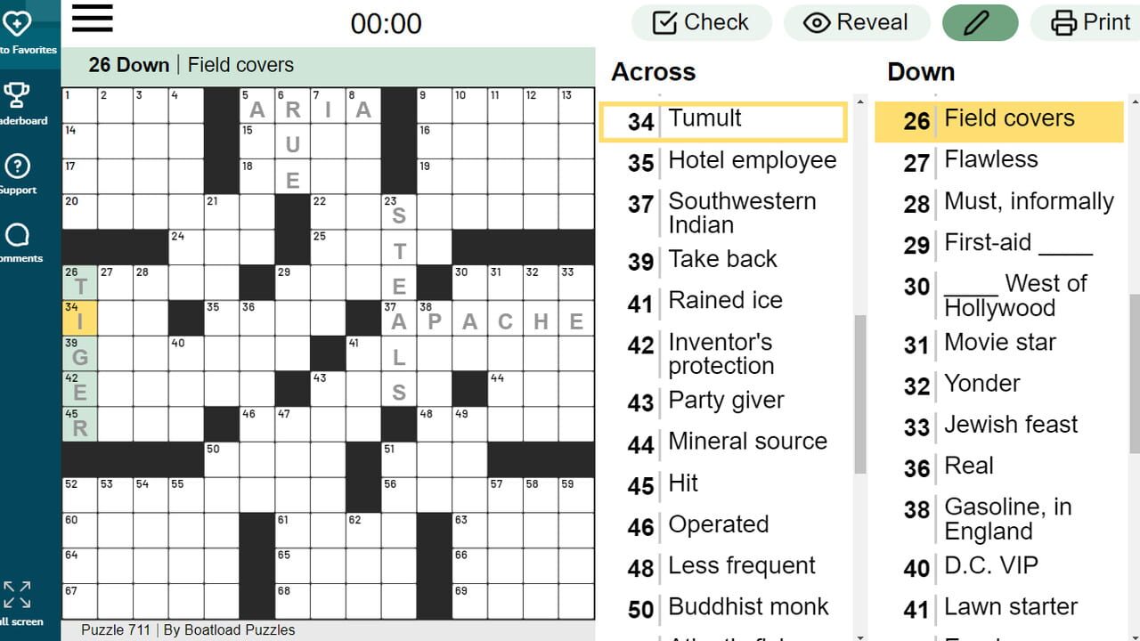 The Daily Crossword — Screenshot 2