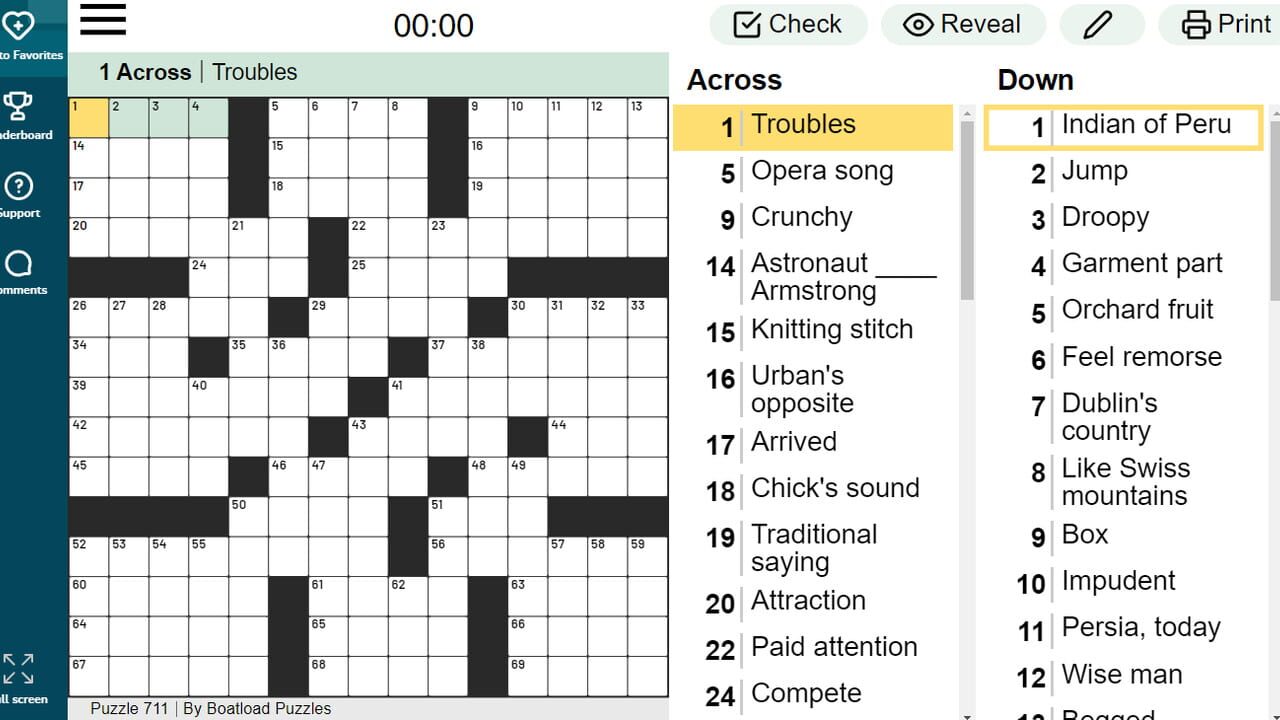 The Daily Crossword — Screenshot 3