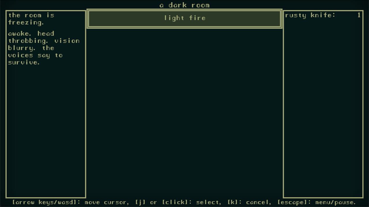 A Dark Room — Screenshot 2