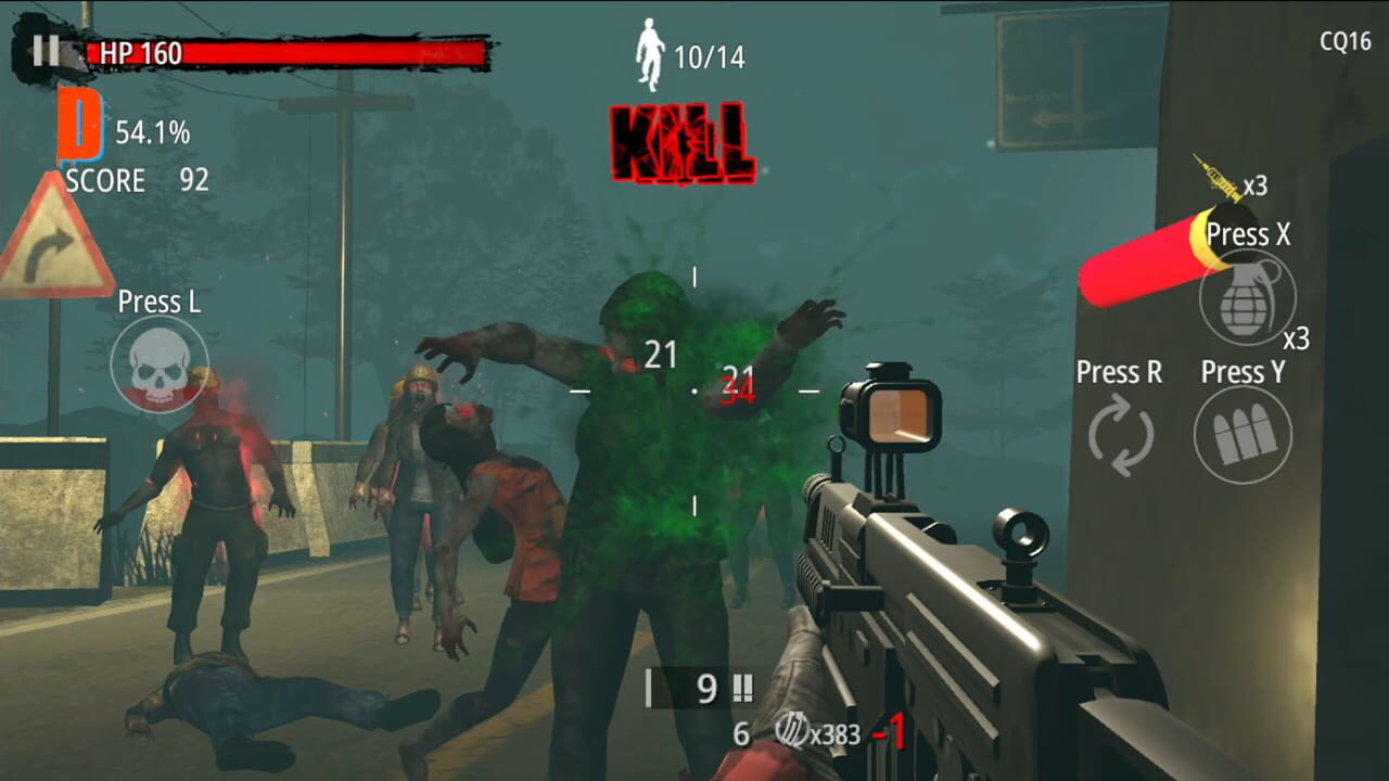 Zombie Hunter: D-Day — Screenshot 1
