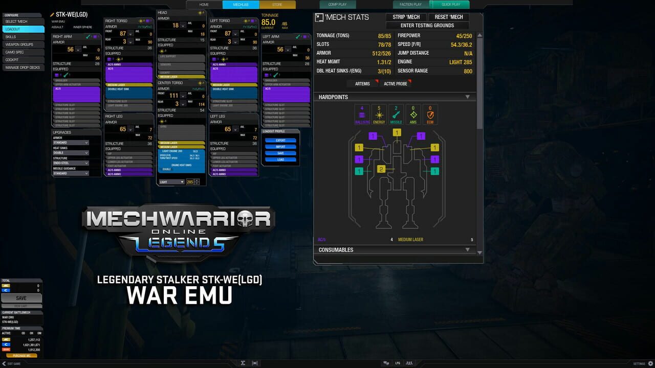 MechWarrior Online: War Emu Legendary Mech Pack Image