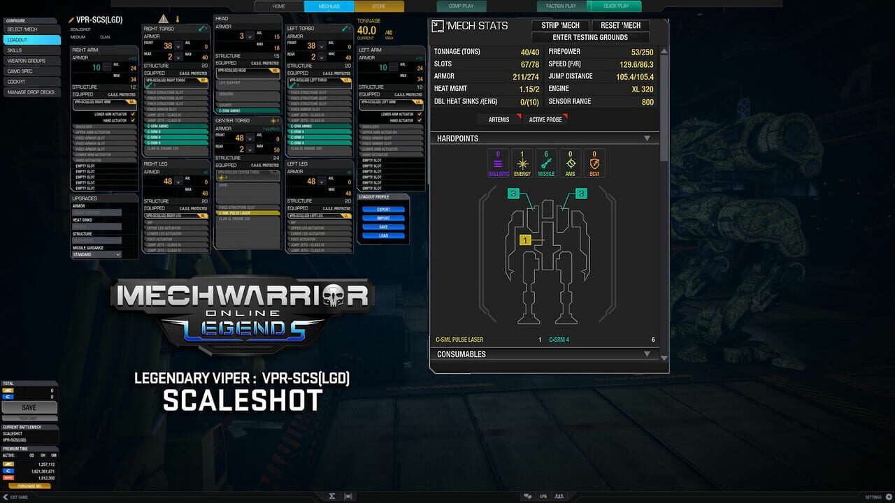 MechWarrior Online: Scaleshot Legendary Mech Pack Image