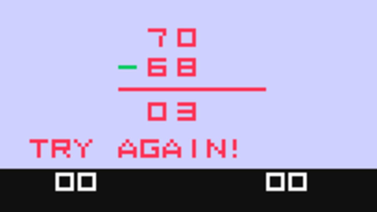 Videocart-6: Math Quiz I - Addition, Subtraction — Screenshot 2