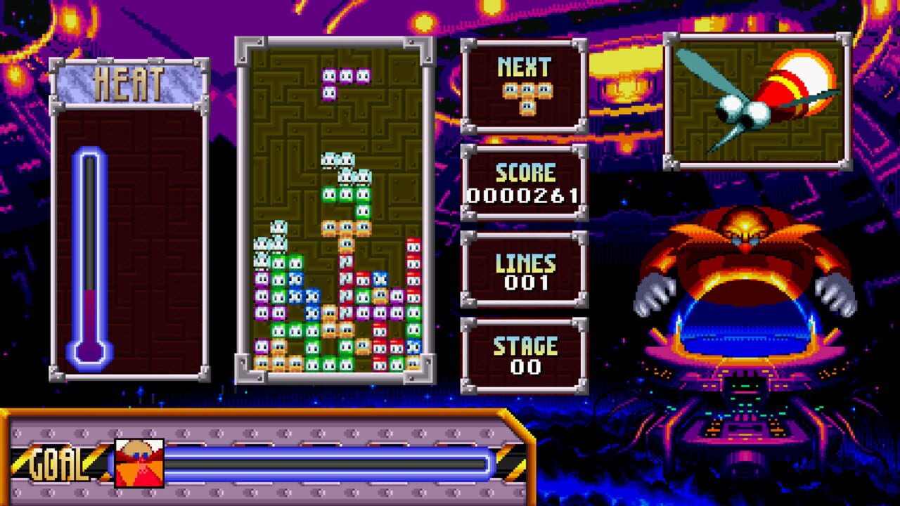 Dr. Robotnik's Mean Bean Tetris — Screenshot 1