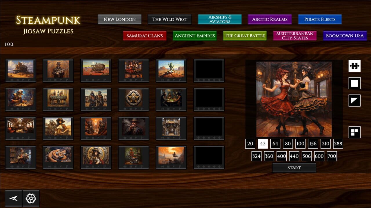 Steampunk Jigsaw Puzzles: The Wild West Image
