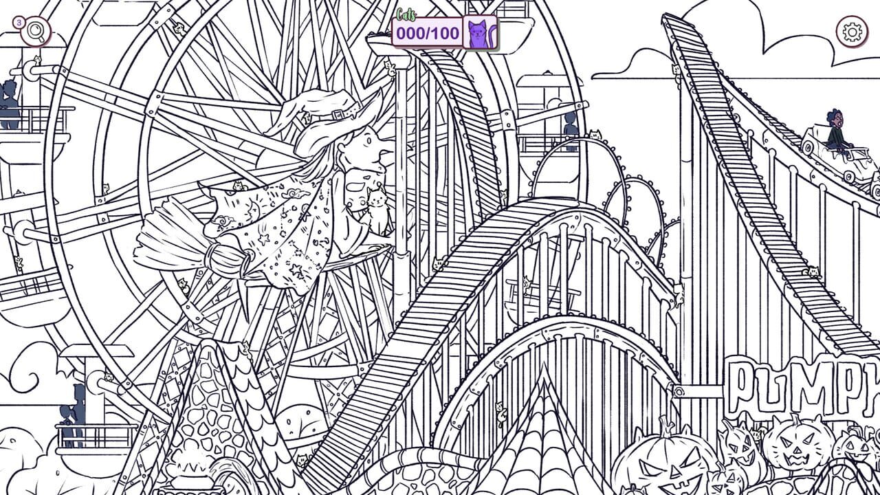 Hidden Cats in Spooky Town Image