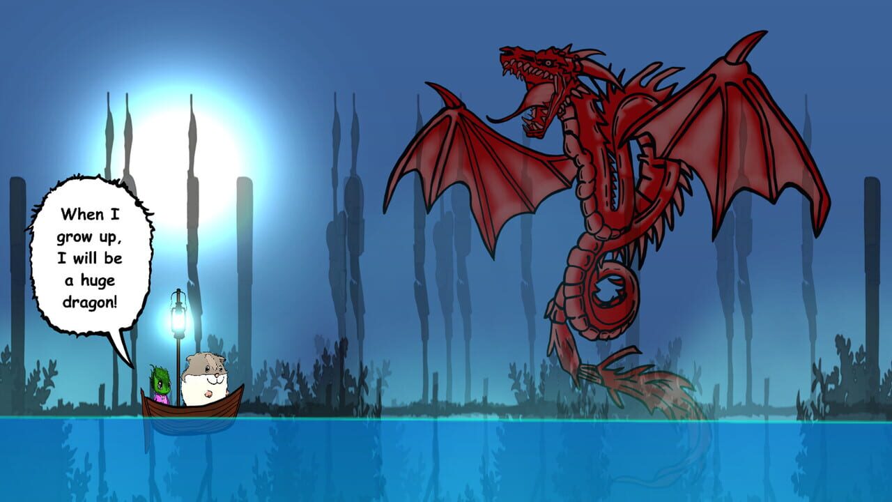 Visual novel for the kids: Lumi And Baby - Hamster And Baby Dragon Image