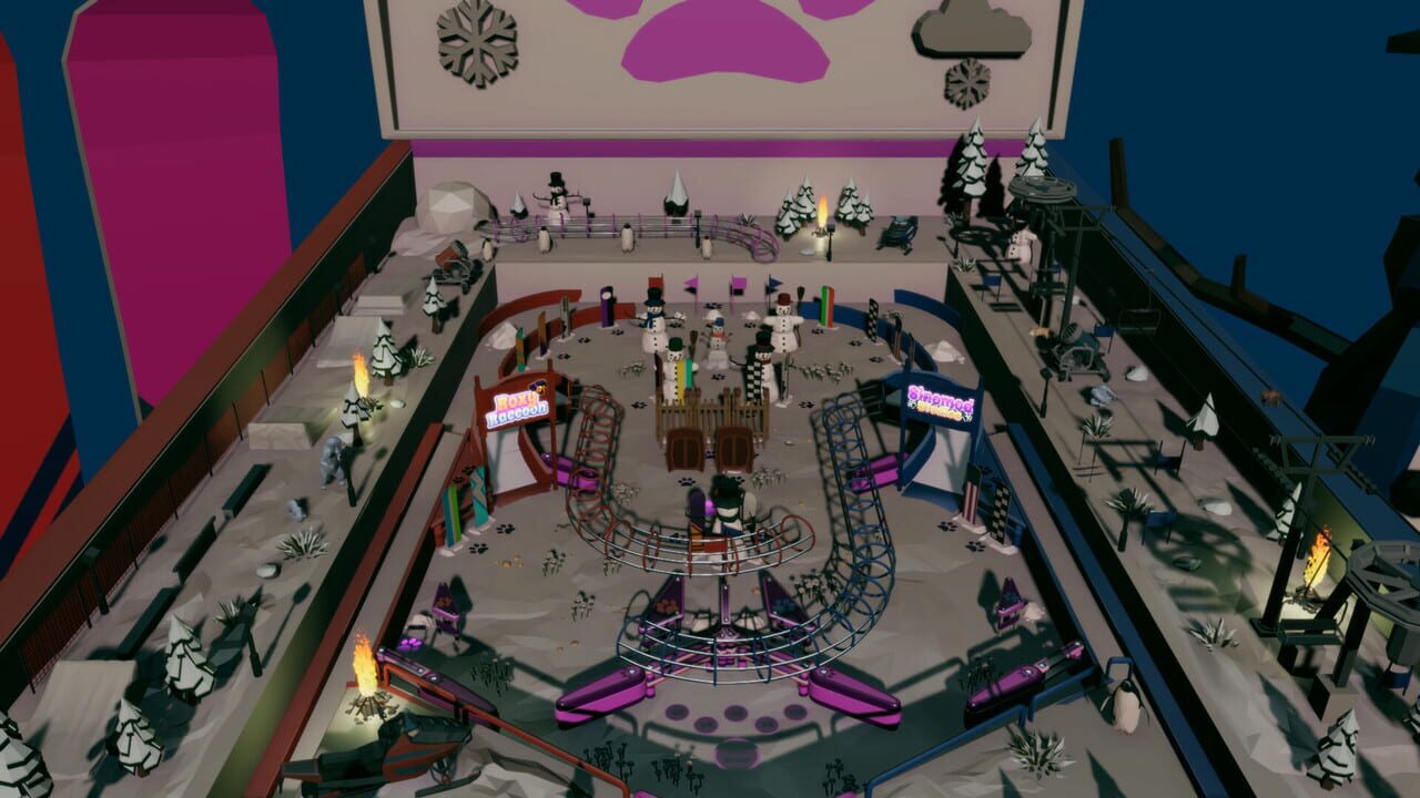 Roxy Raccoon's Pinball Panic: Winter Whimsy Image
