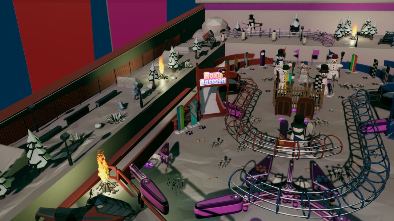 Roxy Raccoon's Pinball Panic: Winter Whimsy Image