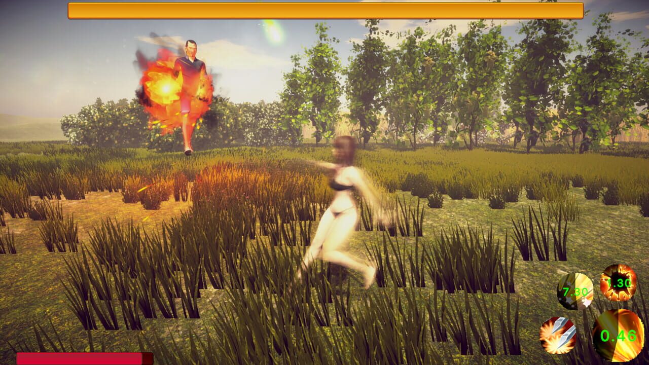 Cute girl with uncle's leisure time Image