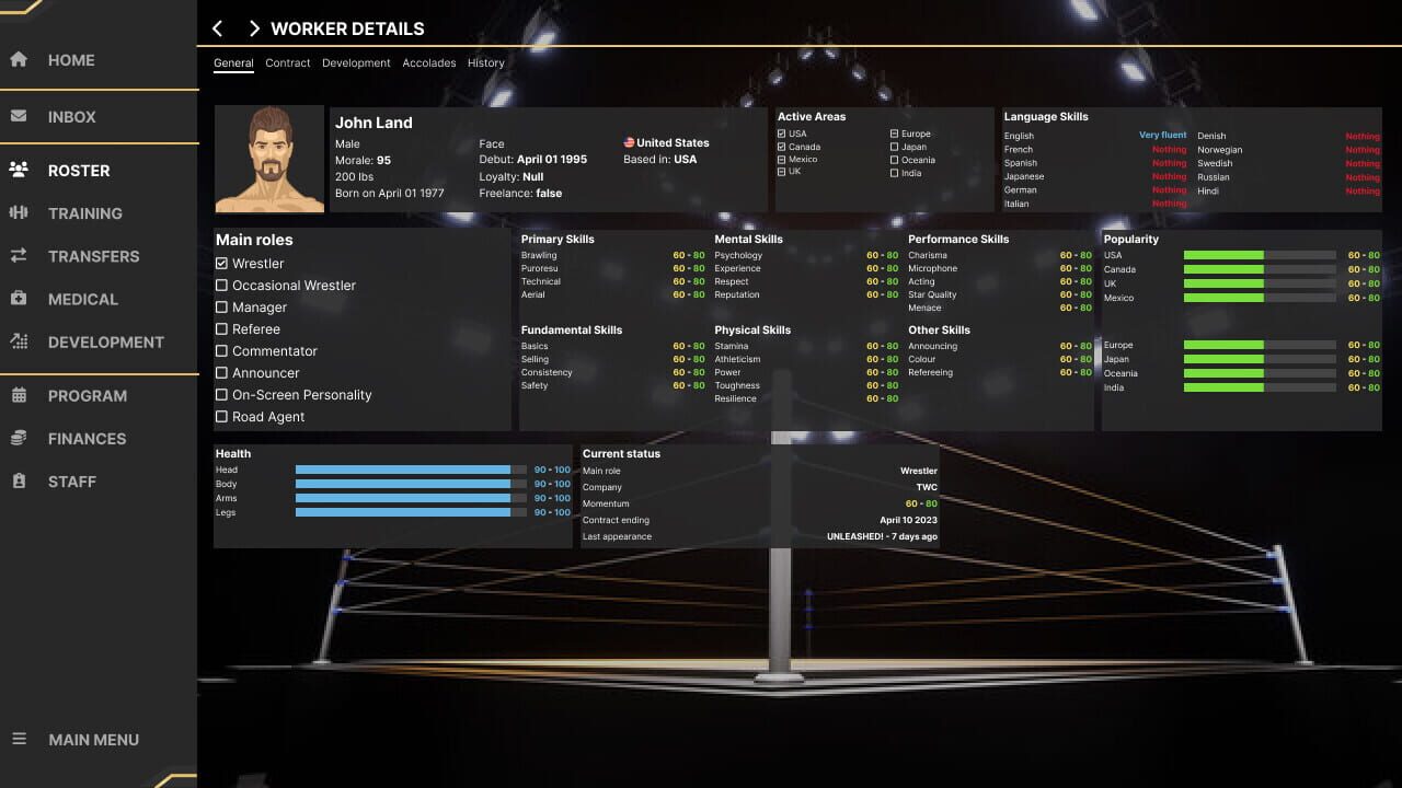 Wrestling Manager 2024 — Screenshot 4