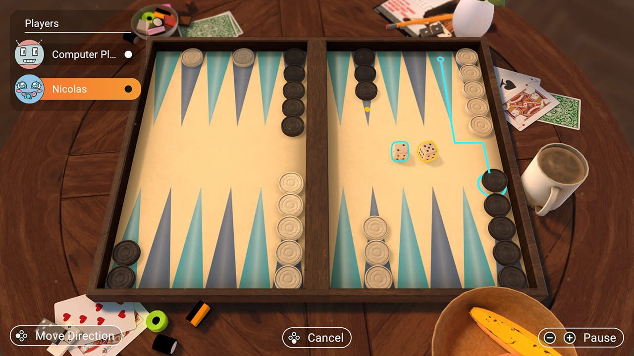 3in1 Game Collection: Backgammon + Checkers + Mills Image