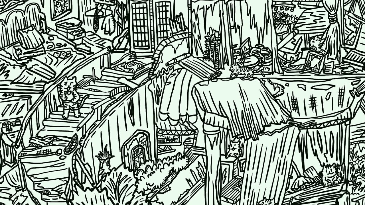 Hidden Cats In Old City Block Image