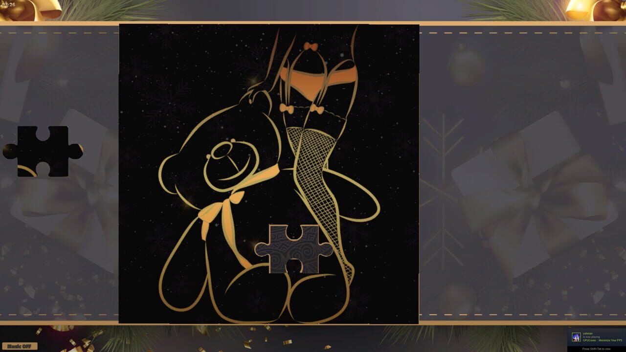 LineArt Jigsaw Puzzle: Erotica Christmas — Screenshot 1