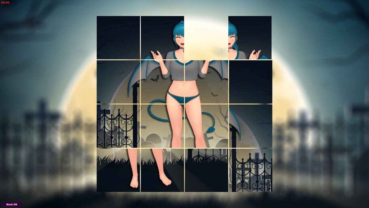 Adult Puzzles: Hentai Halloween Image