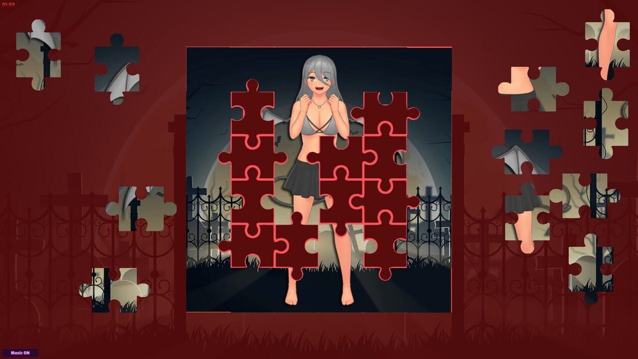 Adult Puzzles: Hentai Halloween Image