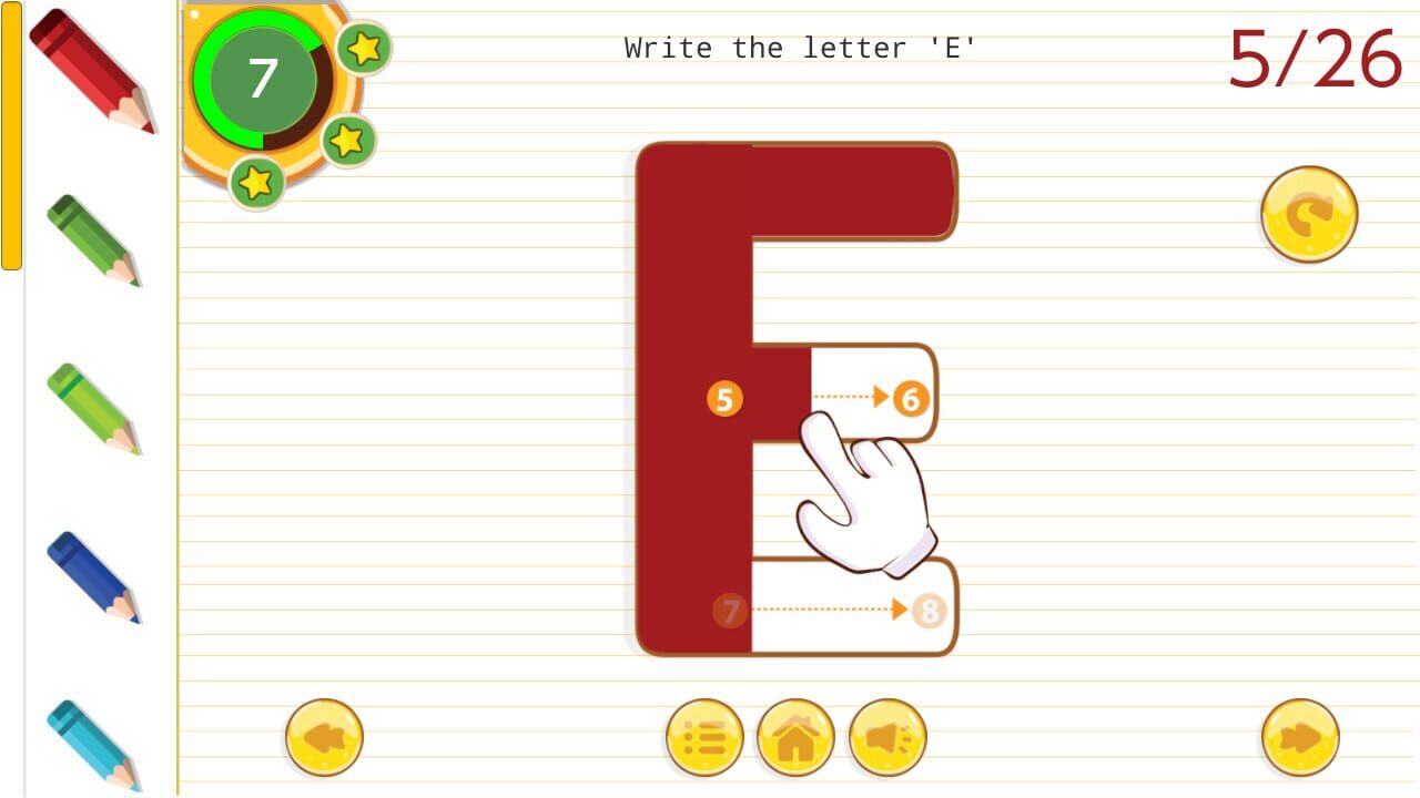 English Tracing Book Image